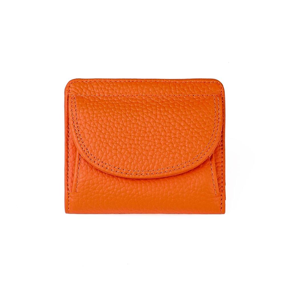 Japanese-Style RFID Genuine Leather Mini Wallet - Simple & Fashionable Coin Purse