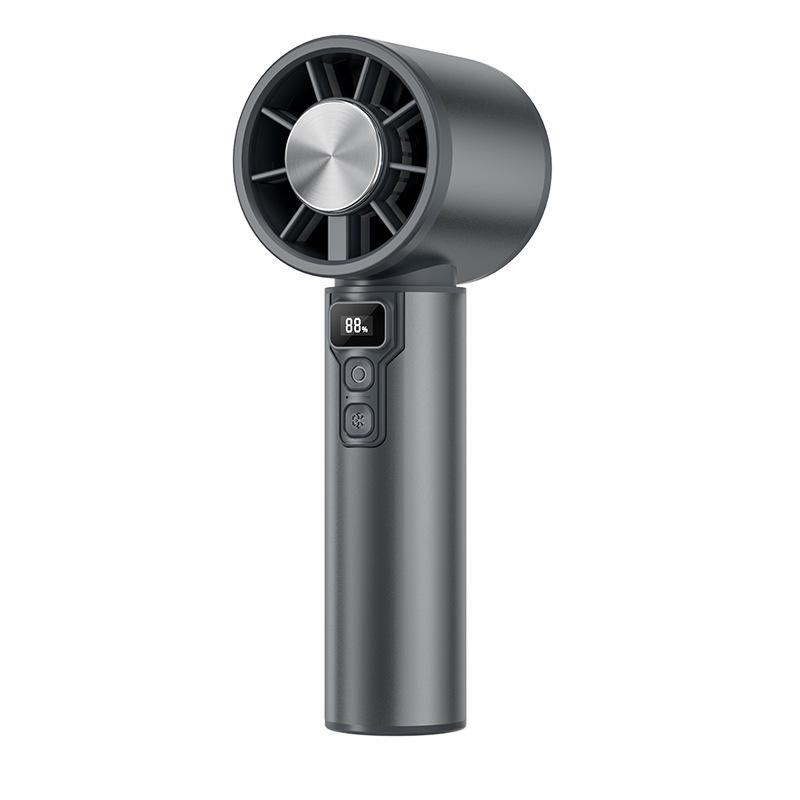 Portable USB Rechargeable Handheld Cooling Fan with Ice Pack