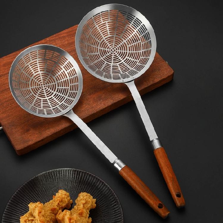 Практичная шумовка Стальная шумовка для слива и жарки Кухонная утварь
