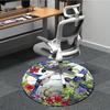 1pc Hummingbirds Stained Glass Chair Carpet for Office, Non slip, Soft and Durable Office Rug