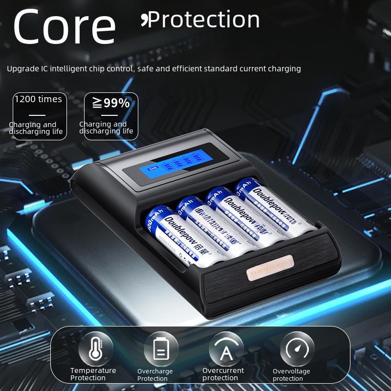 Комплект из 2 аккумуляторных батарей 5-го поколения 1,2 В с интеллектуальной подсветкой, 3300 мАч, для микрофонов