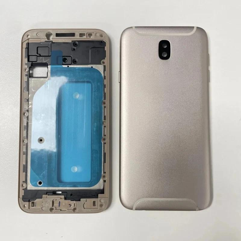 Для Samsung Galaxy J3 2017 J5 2017 J7 Pro J330F J530F J730F Корпус LCD Передняя рамка Задняя крышка аккумулятора Запасные части