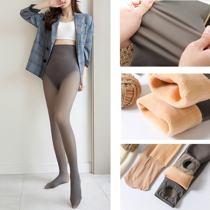 Толстые бархатные леггинсы, женские зимние компрессионные брюки с высокой талией, теплые брюки, тонкая эластичность