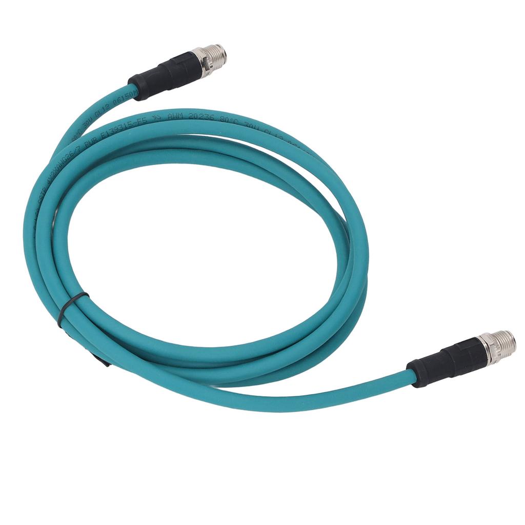 M12 Ethernet Cable 8 Pin X Coded Male to Male CAT6A Network IP67 Water Proof Industrial Supplies