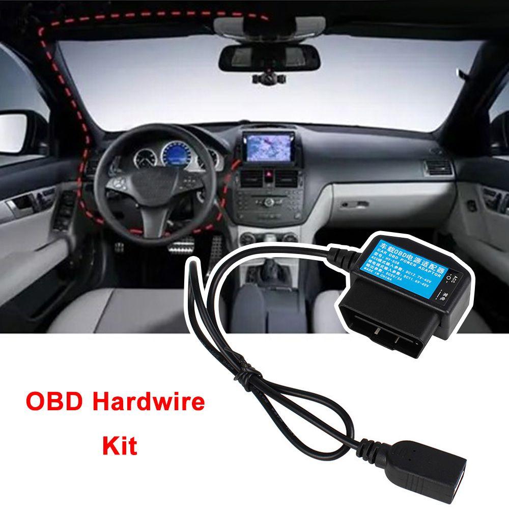 Universal Switch Wire USB Parking Monitoring Car Charge Cable Dash Cam Camcorder OBD Hardwire Kit