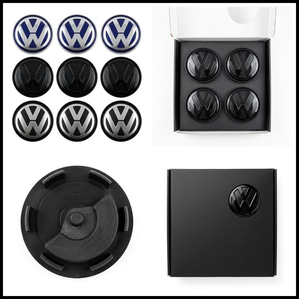 New 2026 4pcs 56mm 65mm VW floating Car Wheel Center Caps Hubcap Cover for VW Jetta MK5 Golf Passat styling CC Golf 3B7601171 1J0601171
