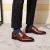 Fashion Handmade Genuine Leather Men's Oxfords Plain Toe Double Buckle Monk Strap Formal Classic Dress Shoes Size 6-13