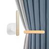 1Pcs Curtain Hooks L-Shaped Adhesive Curtains Hooks Wall Holdback Gold Tiebacks No Hole Punching for Kitchen Cafe Balcony