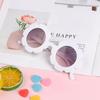 Girls Cute Streetwear Eyewear Outdoor Product Vintage Flower Shape Sun Glasses Children Sunglasses