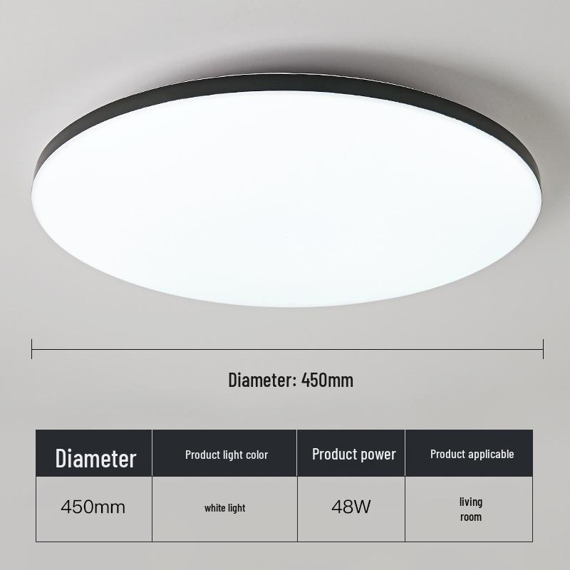 Ультратонкий водонепроницаемый светодиодный потолочный светильник для ванной комнаты, балкона, спальни, кухни и коридора.