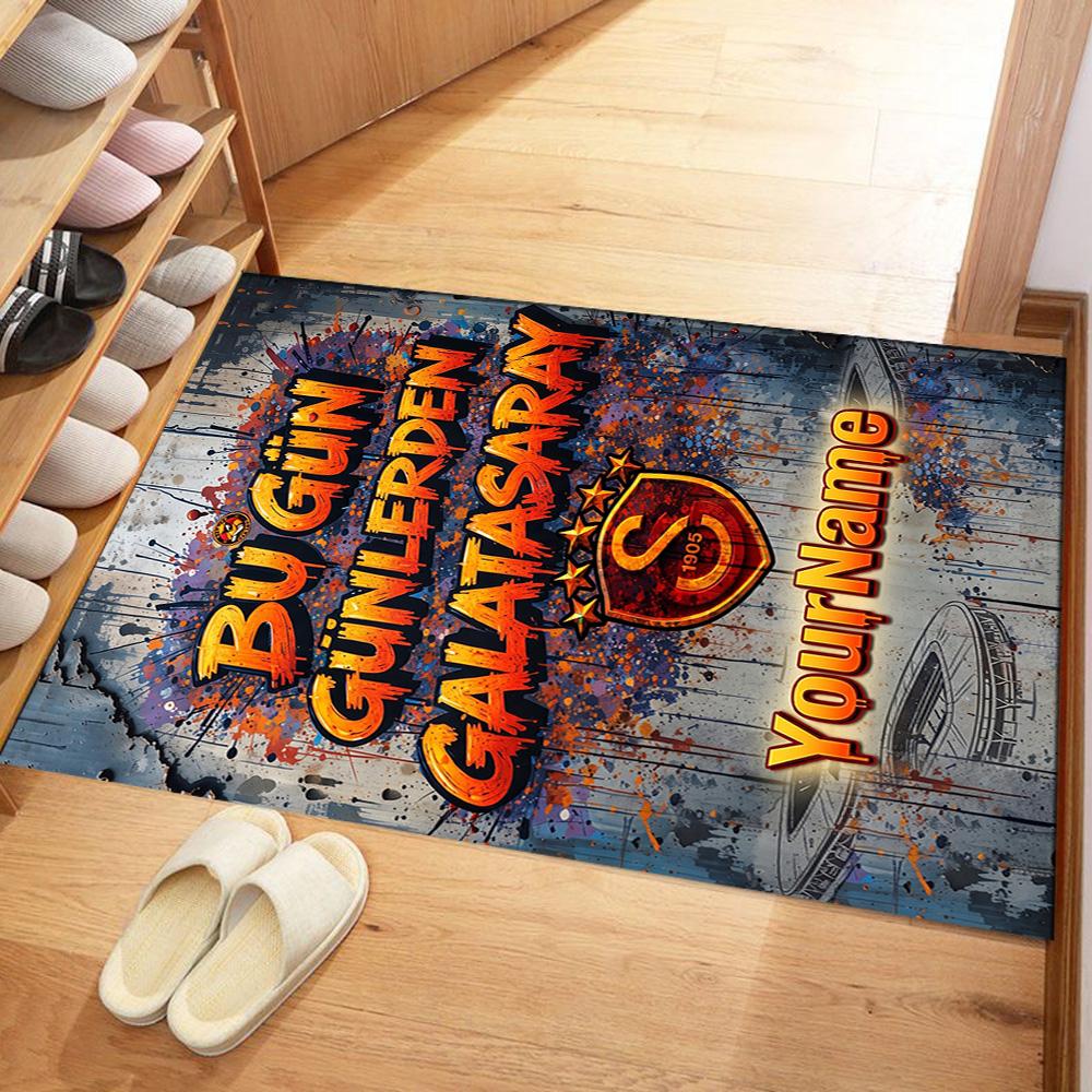 Galatasaray Customized Name Area Rug Suitable For Study Room Outdoor Bedrooms Balcony Antislip Rug Anime Office Decor Birthdaychristmas Gift