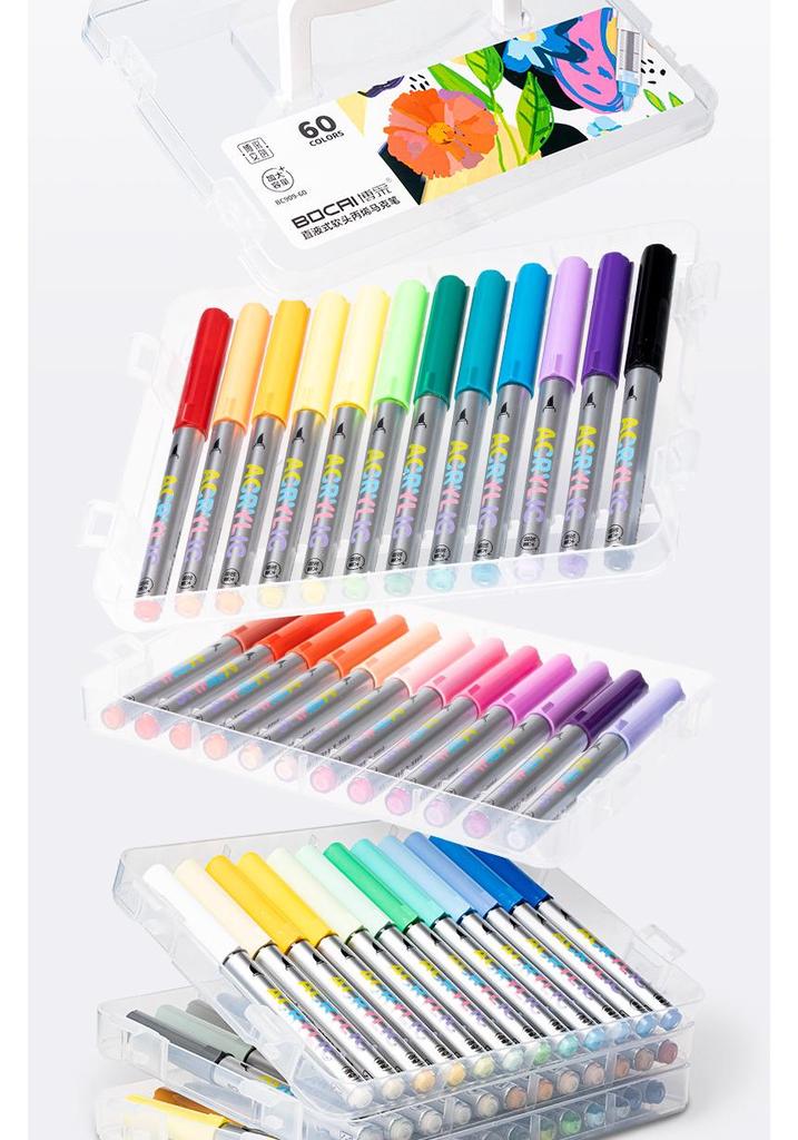 Large Capacity Quick-Dry Liquid Acrylic Marker - Soft Tip, Opaque, Stackable, Colored Pen for Students