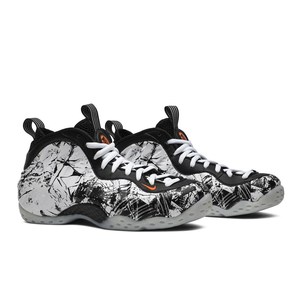 Nike Air Foamposite One 'Разбитая корзина' (унисекс) Черные / Белые / Общий Оранжевый Баскетбольные Кроссовки 314996 013