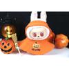 Halloween Atmosphere Pumpkin Cape for Labubu Cute Magic Broom Cloak Set Bat Decorative Button for 17cm Ladbubu Dolls Accessories