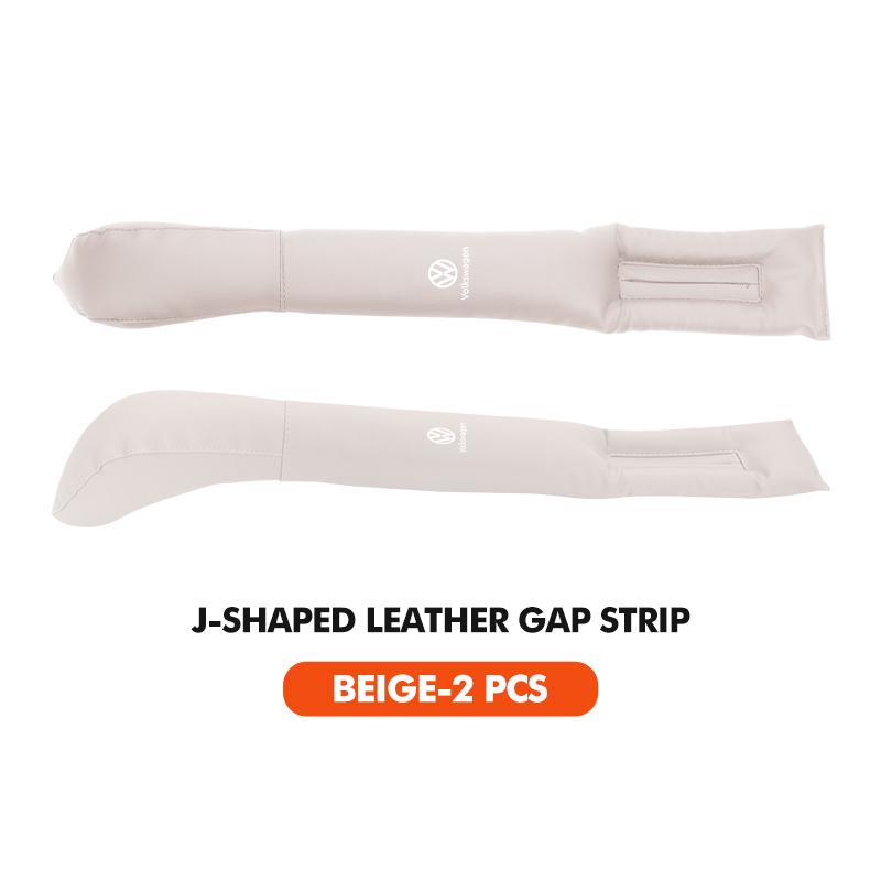 J-shaped Leather Car Seat Gap Filler Anti-drop Seat Seam Strip For Volkswagen VW Polo Jetta Sagitar Magotan Passat B5 B6 B7 CC ze8