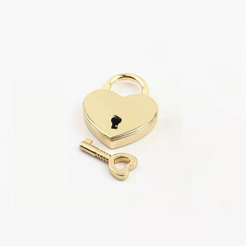 Wedding Diary Book Suitcase Vintage Antique Style Mini Padlocks Key Lock Heart Shape Padlock