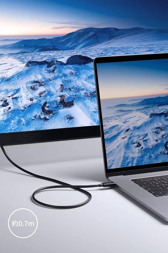 Anker Thunderbolt 4 100W Cable Black 100W Output 8K Compatible 40 Gbps High Speed Data Transfer Compatible with iPhone 16 15 MacBook Air Pro iPad and