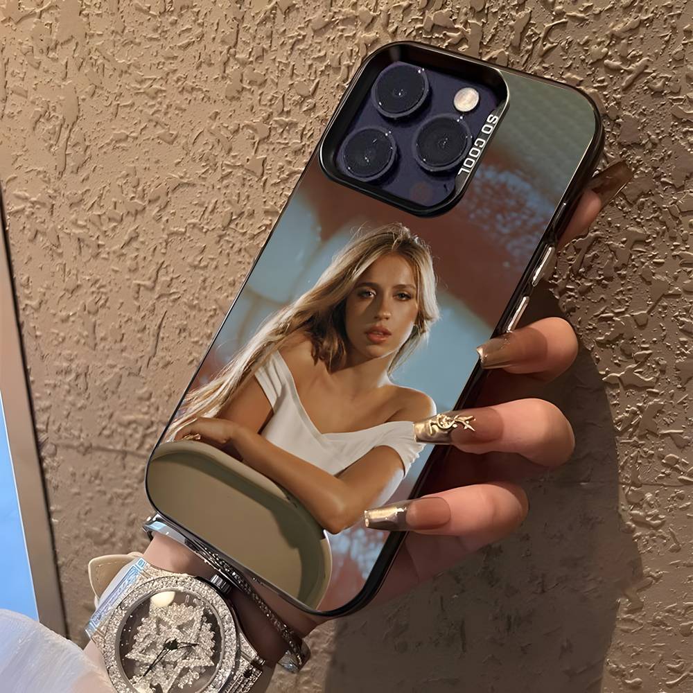 Tate Mcrae So Close To What For iPhone 17,16,15,14,13,12,11,Mini,Pro,E,SE4,XS,MAX Black Candy Matte Cover