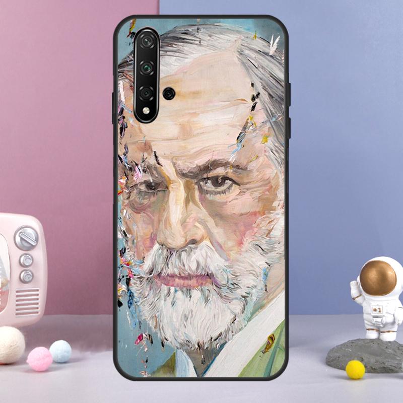 Sigmund Freud psychoanalysis For Huawei Nova Y72 Y61 Y91 Y73 Y90 Y70 Y60 12s 12i 11i 8i 9 10 SE P60 P30 Pro P40 Lite Case