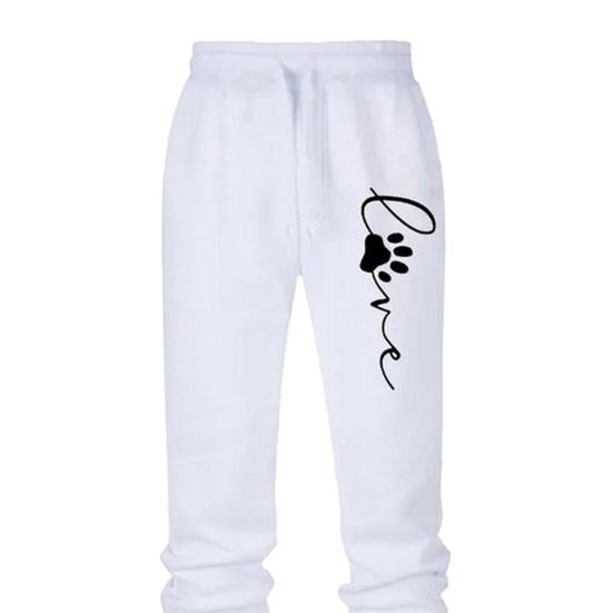 Женские спортивные брюки с принтом в виде кошачьей лапы на шнурке с эластичной резинкой на талии, свободные однотонные мягкие дышащие женские беговые упражнения, длинные брюки, спортивные штаны