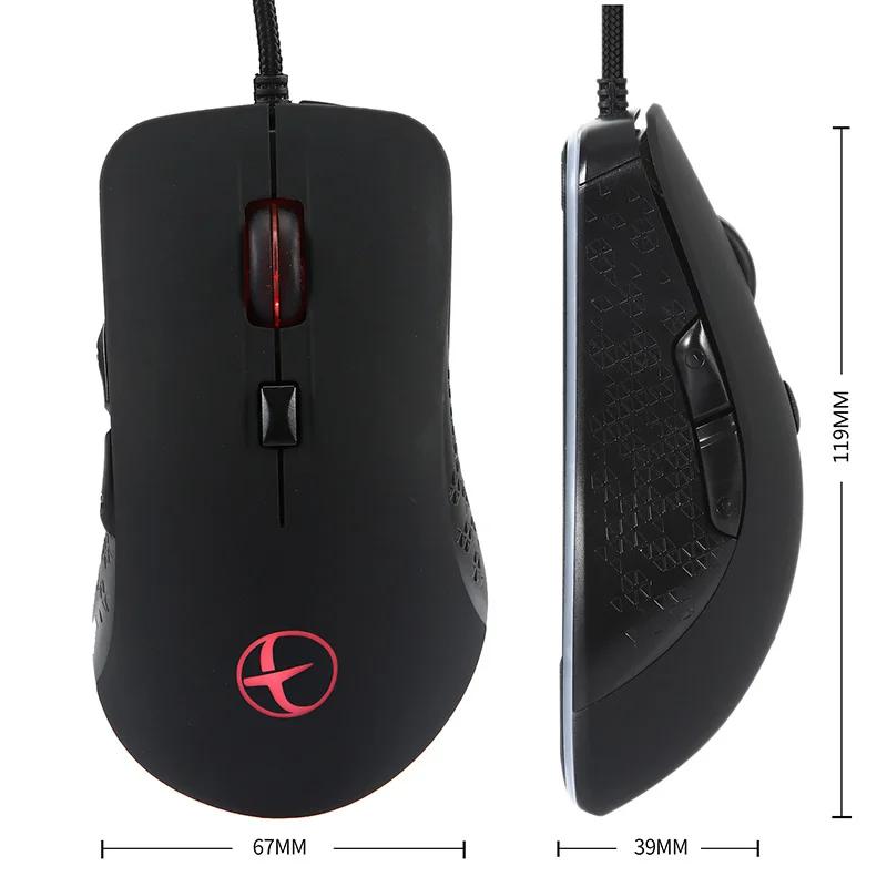 Heated Mouse Warmer for Cold Winter Wired Computer Mice 2400 DPI Adjustable Gaming Mouse for Gamer Heating Mouse