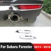 Хромированная накладка на противотуманную фару заднего бампера для Subaru Forester 2013-2015 2016 2017 2018 Хромированные аксессуары для накладок задних противотуманных фар автомобиля