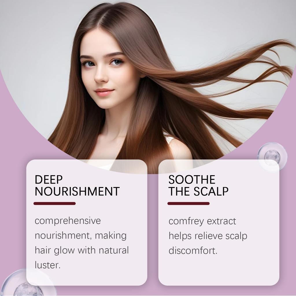 Deep Nourishing Shampoo Gentle Refreshing Silky Hair Repair Dry Coarse Hair Damage Care Unisex
