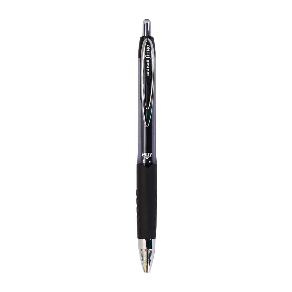 UNI-BALL Signo UMN207 0.7mm Gel Pen Black Ink Pack of 3 for Smooth Writing at Home Office School