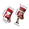 Christmas Stockings Large Plush 3D Santa Snowman Reindeer Bear Hanging Stockings for Mantel Tree Fireplace Holiday Party Decor