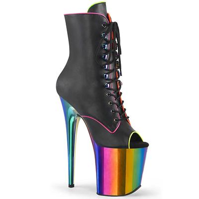 Мода Новый Стриптизер Сексуальный Рыцарь Женские 8-дюймовые Высокие Каблуки Платформа Ботильоны Женские Зимние Готические Туфли Обувь для Танцев на Пилоне