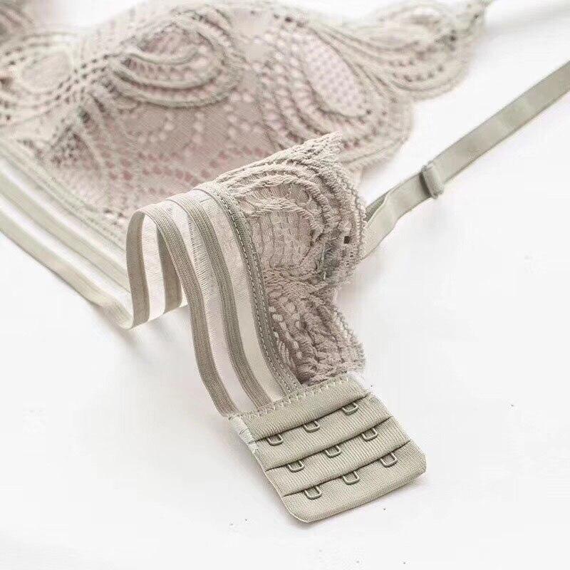 Сексуальный кружевной бюстгальтер, комплект нижнего белья с эффектом пуш-ап, женский комплект нижнего белья без косточек, бюстгальтер без косточек, короткие ставки, 34B, розовое нижнее белье из спандекса