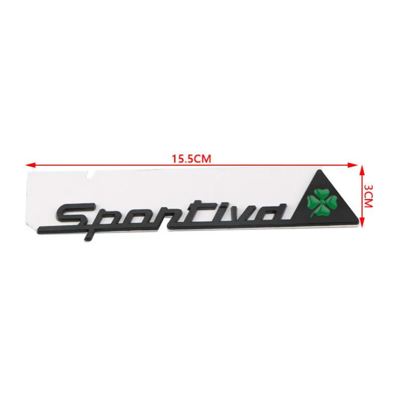 Car Styling Side Window Sticker SPORTIVA Logo Badge For Alfa Romeo 159 156 147 4C Giulia Stelvio Giulietta Mito Auto Accessories vmo895