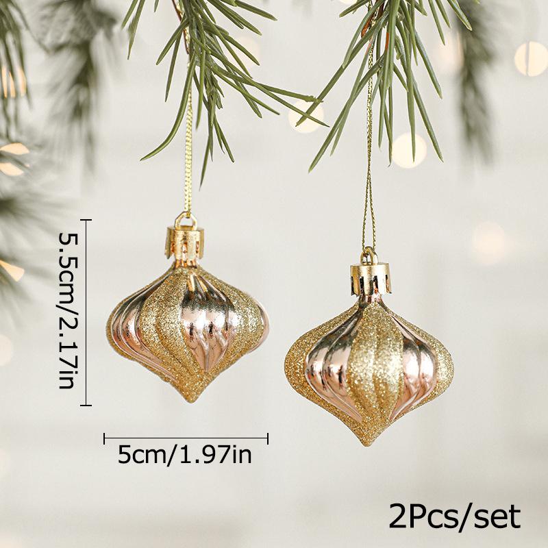 Christmas Tree Hangings Pack Of Two New Decoration Supplies