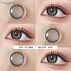FUNSACHY 1 пара серых цветных линз для глаз Высококачественные контактные линзы для красоты зрачка Годовые Коричневые Зеленые Контактные линзы Годовые