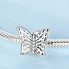 Charm Copper Bead Butterfly Fit Original Bracelet Making Fashion Jewelry For Woman