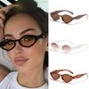 Винтажные солнцезащитные очки-ромбы Женские Мужские 2026 Кошачий глаз Маленькая оправа Солнцезащитные очки УФ-защитные Очки для уличной фотографии Тренды UV400