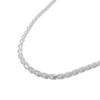 Gin No Swage Rope Design Silver Chain Length Necklace Chain Chain Only [Shinjuku Kura] 45cm-50cm (45cm) Men's