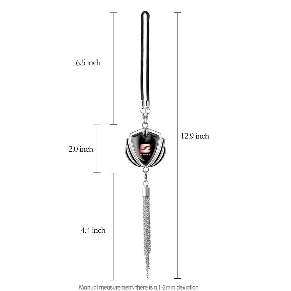 wzbn2 Car Metal Badge Rearview Mirror Hanging Pendant Decoration For Seat Cupra Leon Mk2 FR Toledo Ibiza 6j Ateca Altea Arosa Tarraco