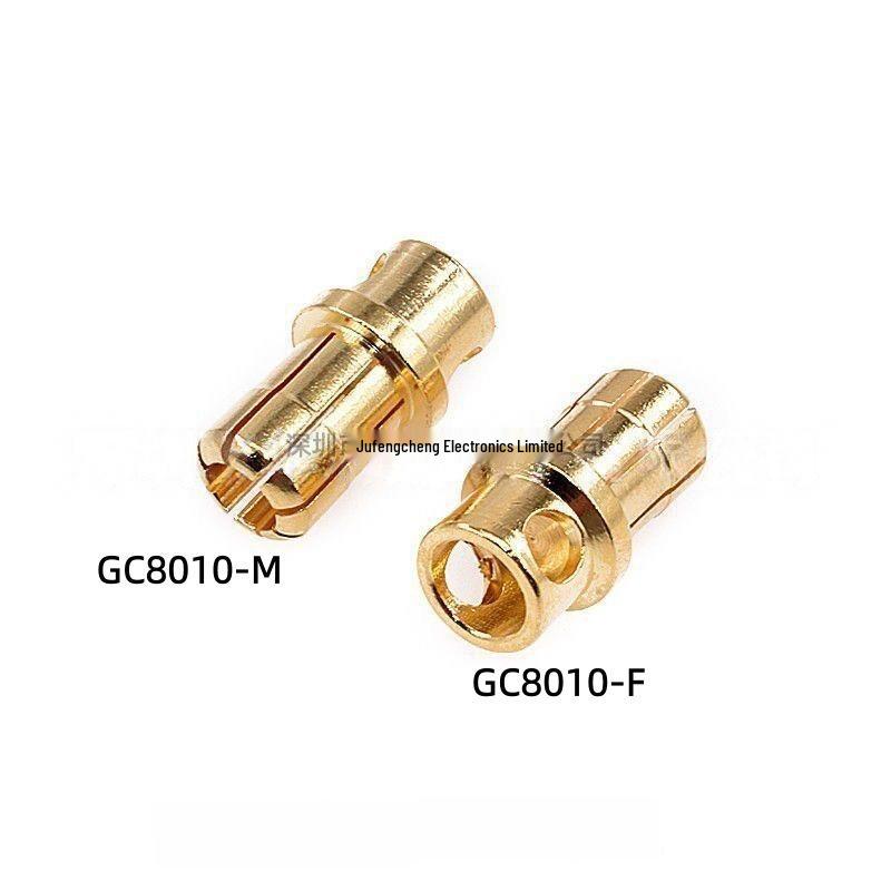 Amax GC8010 8мм Банановый Штекер Разъем для ESC 180А/150А Позолоченный Чистая Медь 7U
