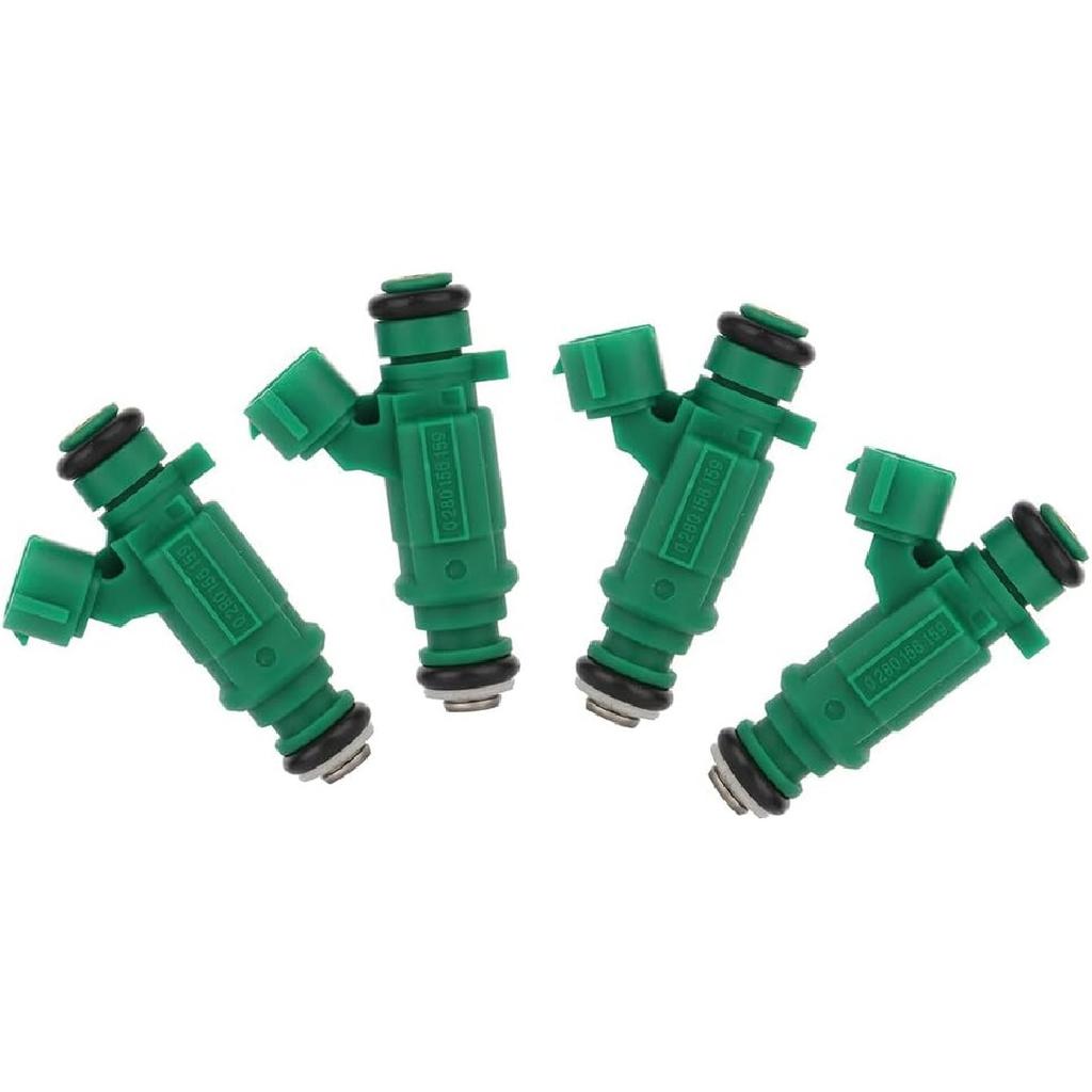 4Pcs Fuel Injectors ANGLEWIDE 0280156159 Fuel Injectors Set Fit for 2003-2006 for Nissan for Sentra, 12 Holes