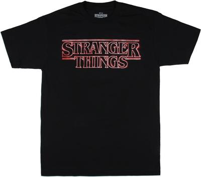 Stranger Things Men's Spray Paint Series Title Logo Big Tall T-Shirt