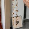 Новое двухслойное ожерелье из камня тигровый глаз, женское 1011, новый дизайн в стиле легкой роскоши, нишевое, осенне-зимняя длинная цепочка для свитера