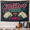 Tattoo Isn't a Taboo Design Pattern Wall Hanging Tapestry Decorative Tapestry Home Decor for Bedroom and Living Room