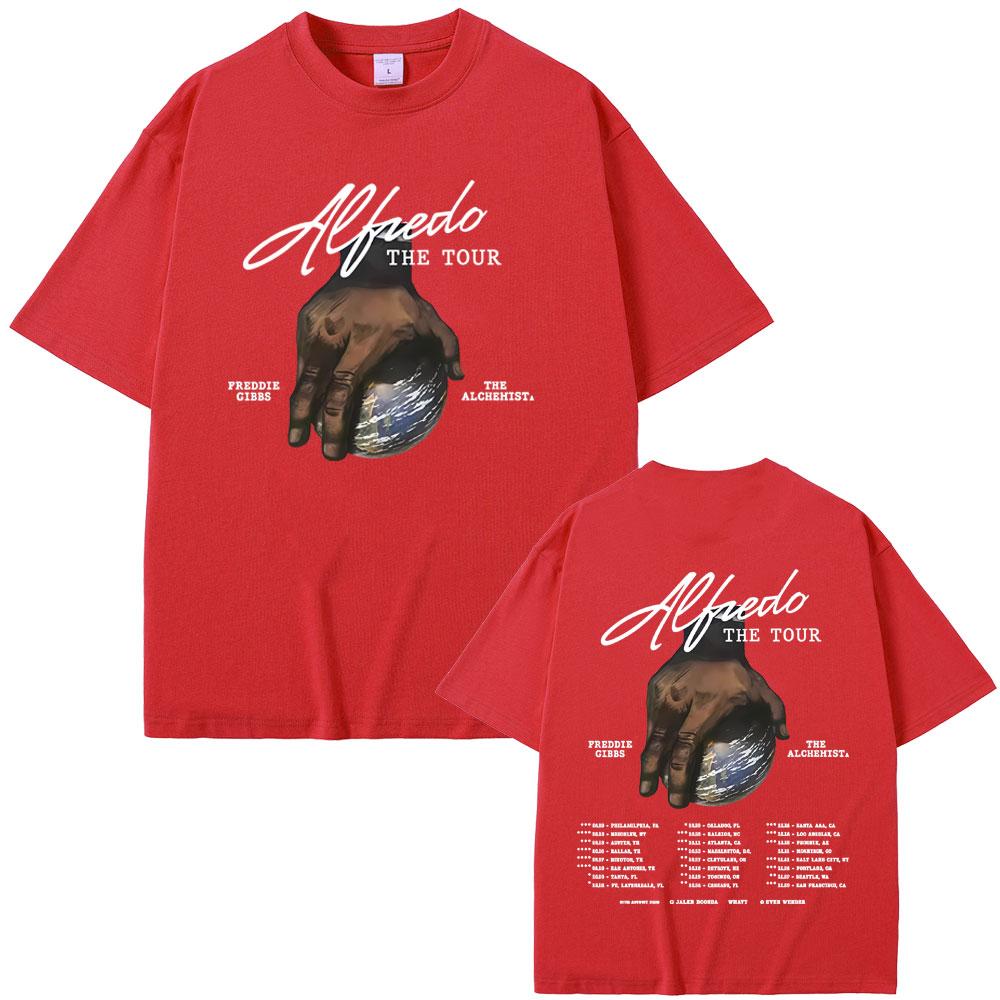 Rapper Freddie Gibbs and The Alchemist Alfredo The Tour 2025 Tshirt Men Women Hip Hop Fashion Pop Music T Shirts Short Sleeve