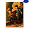 My Hero Academia Poster Retro Kraft Paper Anime Posters and Prints Art Painting Study Home Room Bar Decor Wall Sticker