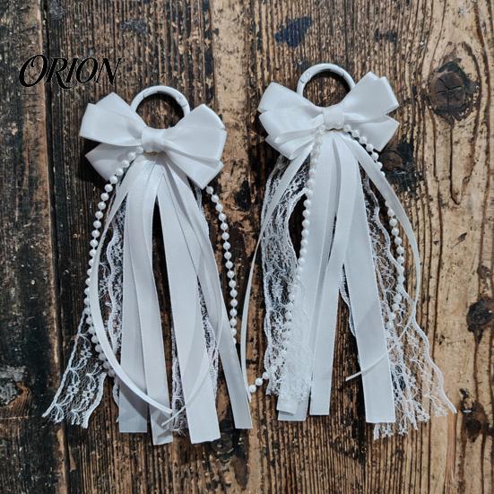 Boot Charm with Loop 2Pcs Ribbon Bow for Cowgirl Boots, Women Satin Western Decorations Hanging Ring, Universal Decoration Accessories