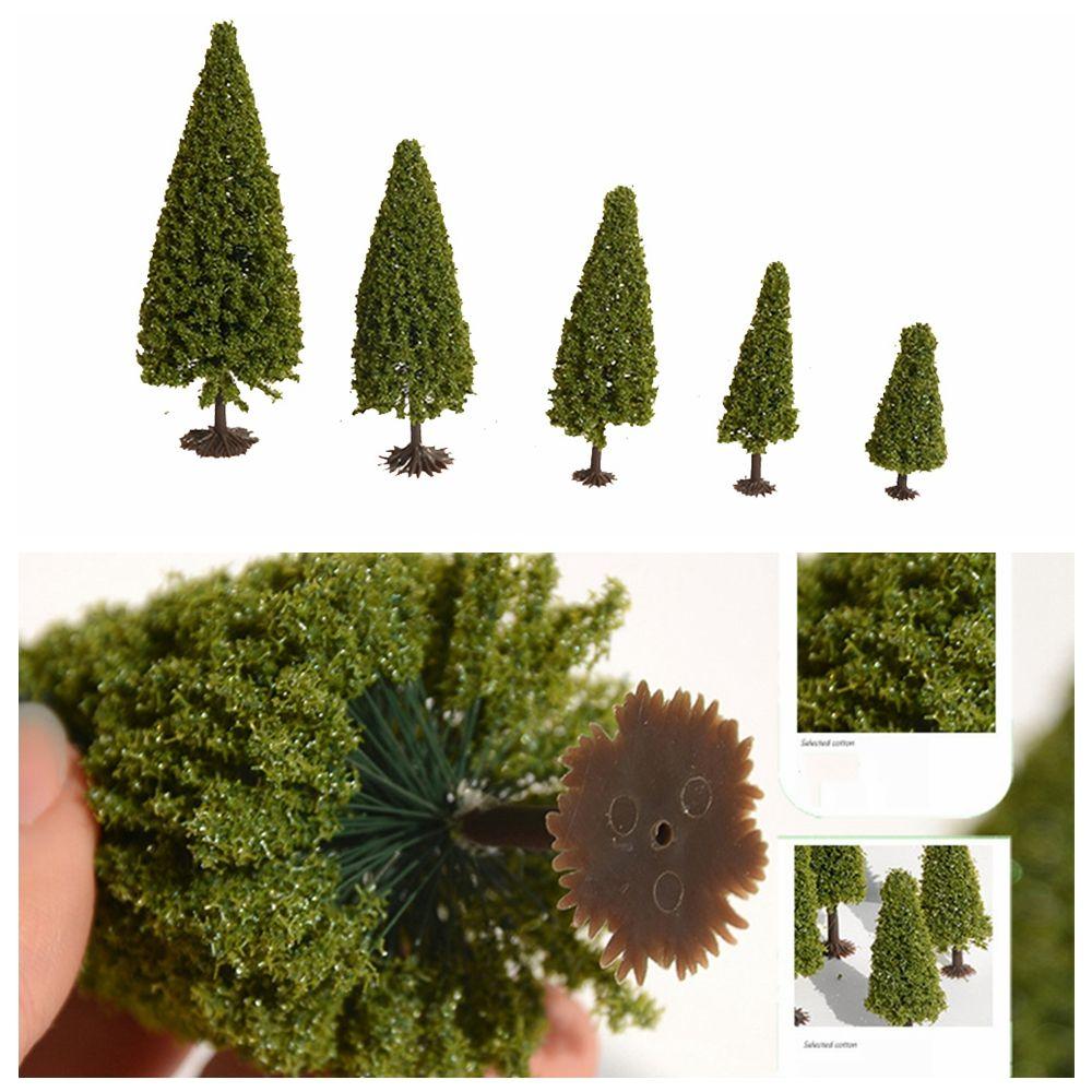 Building Model Dollhouse Ornament Christmas Tree Pine Tree Model Tower Pine Greening Landscape
