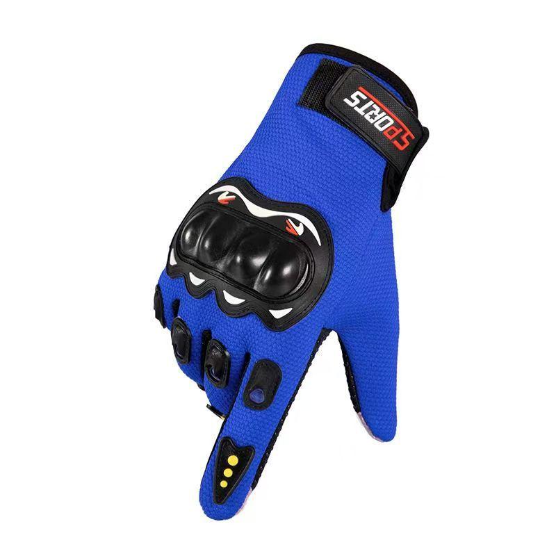 Motorcycle Gloves Men and Women Sunscreen Non-slip Touch Screen Outdoor Gloves Breathable Thin Driving Tactics Fitness Exercise Long Finger