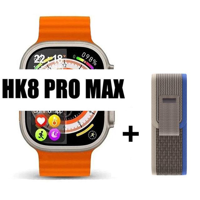 Оригинальные умные часы Hk8 Pro Max для мужчин, серия 8, 49 мм, 2,2 дюйма, экран RTAE с высокой частотой обновления, NFC-компас, игровые умные часы для Apple iPhone