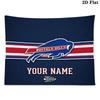 Custom Name Buffalo Bills2 Printed Tapestry – Wall Hanging for Bedrooms, Dorms, and Home Decor